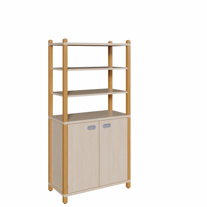 ST Schrank 160 cm, 2 Türen, Regal, 2 Breiten 